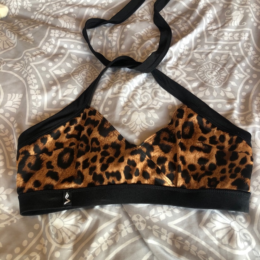 Sway cheetah print pole dance top